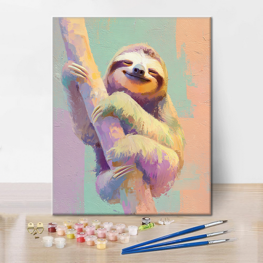 Objímající lenost - Malování podle čísel