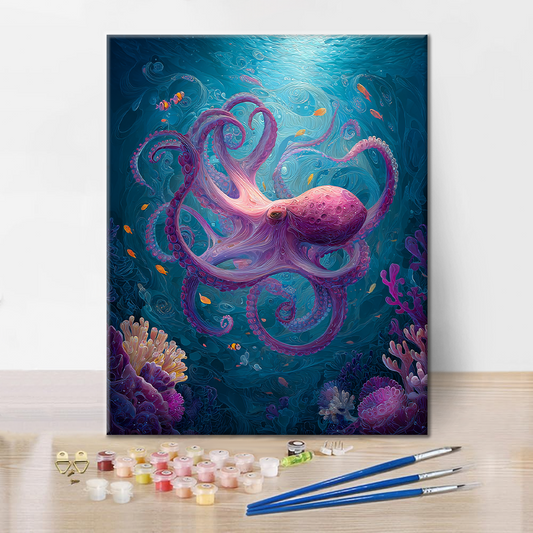 Mořská kouzelnice - malování podle čísel