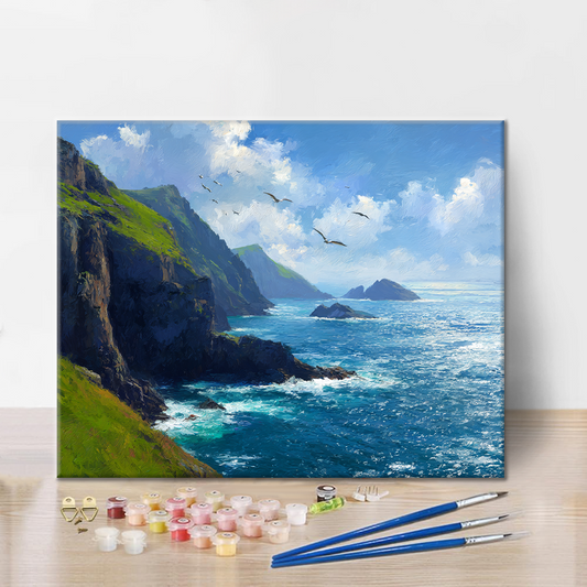 Pobřežní vánek - malování podle čísel