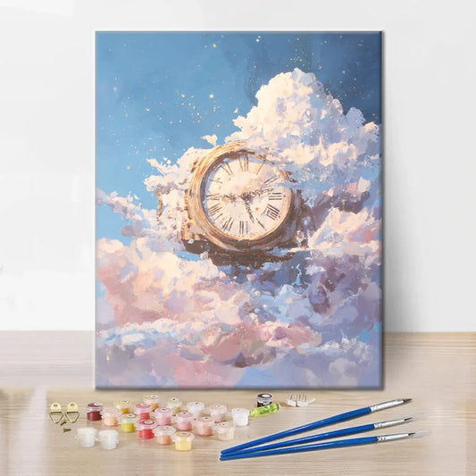 Zvonek v oblacích - malování podle čísel