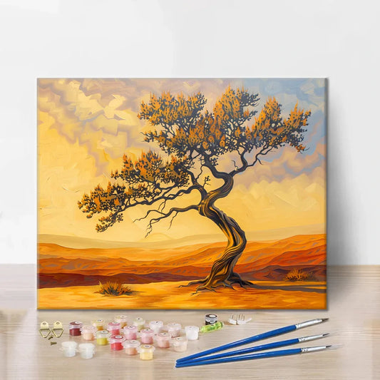 Pouštní strom - malování podle čísel