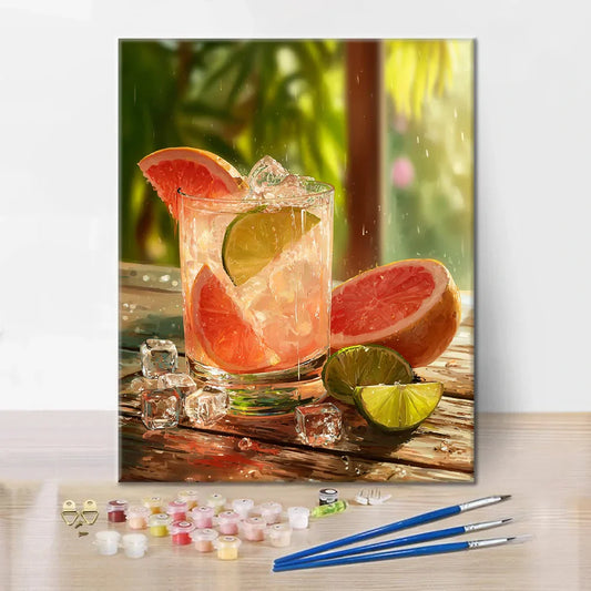 Grapefruitový Fizz - Malování podle čísel