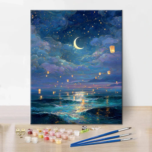 Fantomová noc - Malování podle čísel