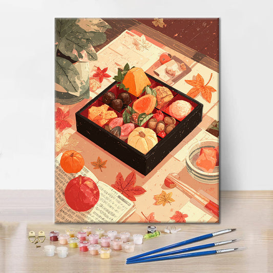 Podzimní hostina - malování podle čísel