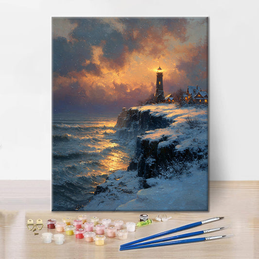 Zlatý maják - malování podle čísel