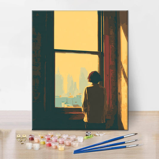 Výhled z okna - Malování podle čísel