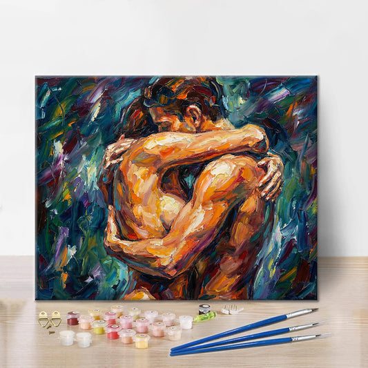 Propletená srdce - Malování podle čísel