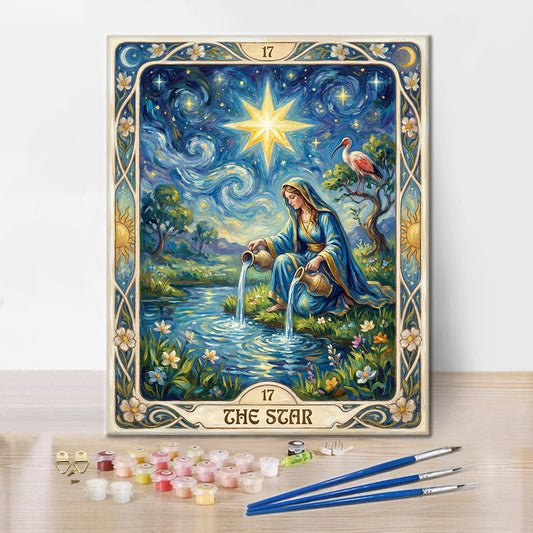 Hvězda - Malování podle čísel