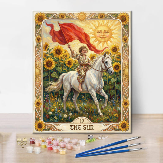 Slunce - Malování podle čísel