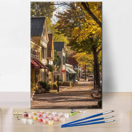 Ulice města - Malování podle čísel