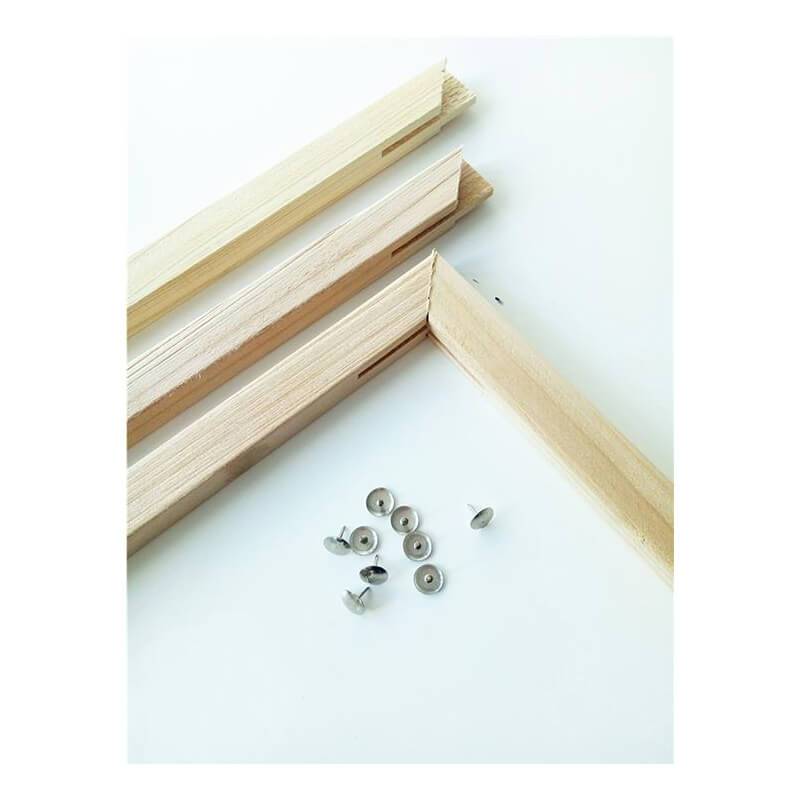 DIY dřevěný rám připravený k montáži