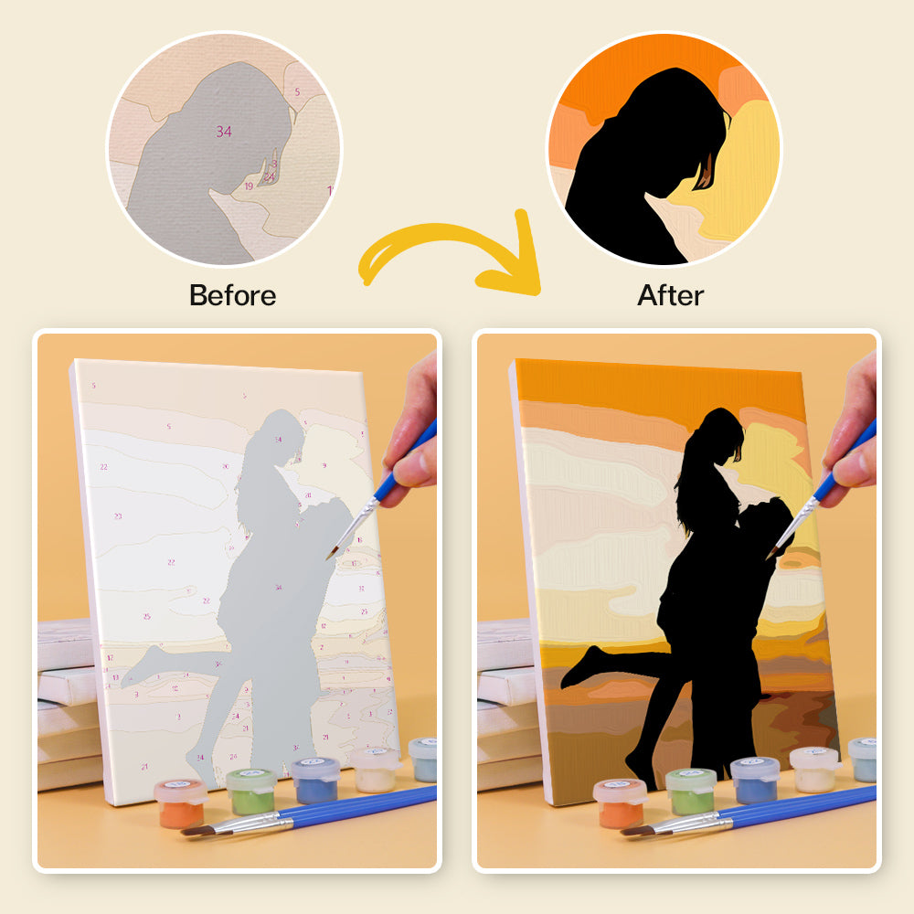 Milenci - Malování podle čísel