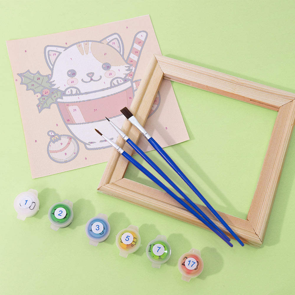 Šálek kotě - Malování podle čísel