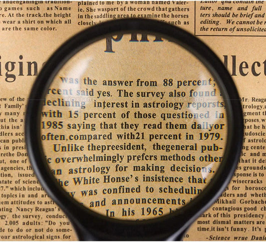 Zvětšovací sklo s LED světlem