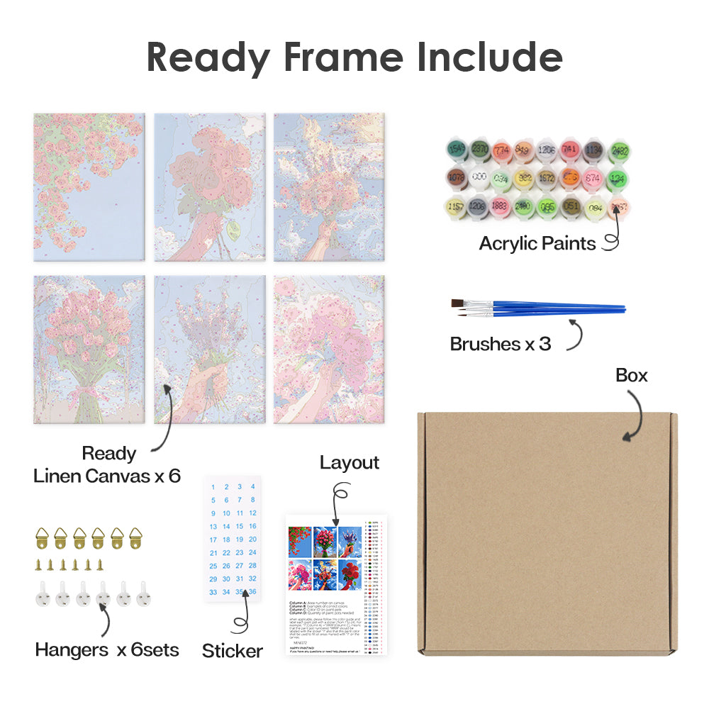 Rozkvetlé Nebe – Malování podle čísel