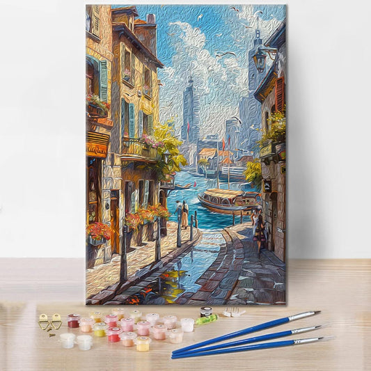 Nábřežní promenáda - Malování podle čísel