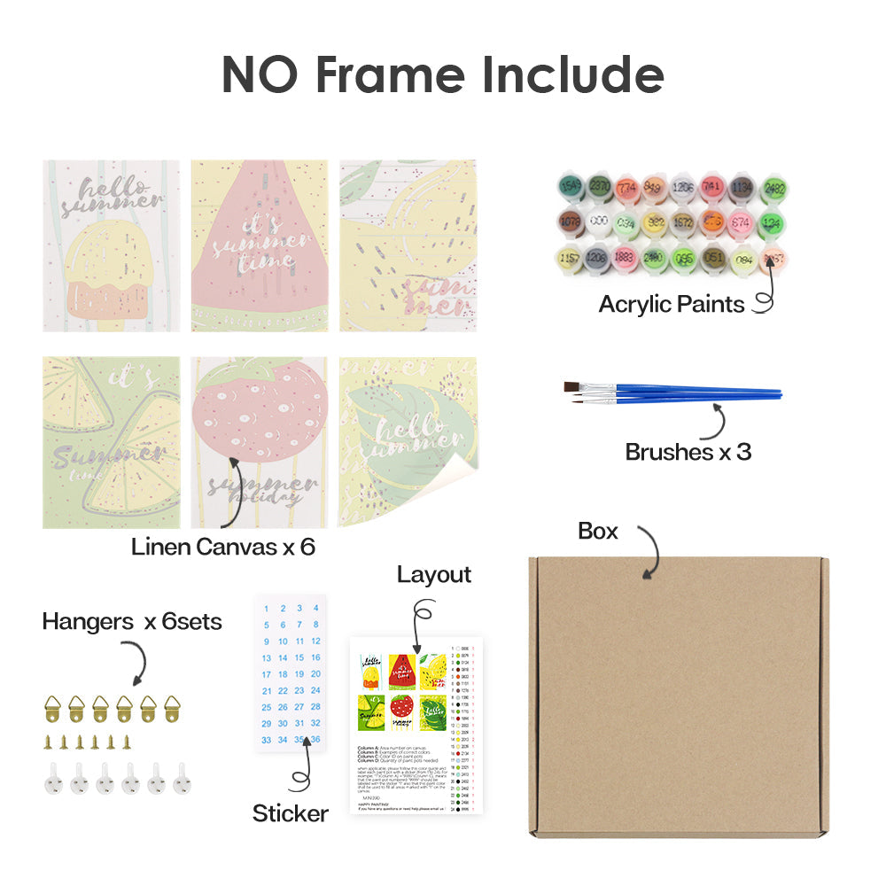 Letní Ovoce – Malování podle čísel