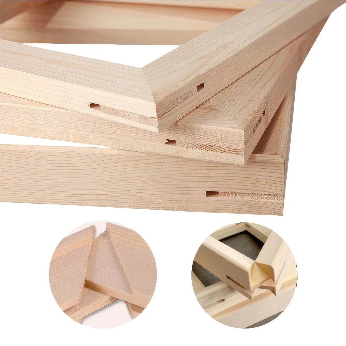 DIY dřevěný rám připravený k montáži