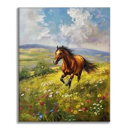 Kůň - Malování podle čísel