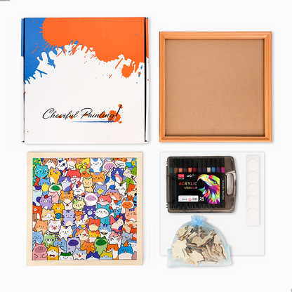 Zvířecí banda - Dřevěné omalovánky