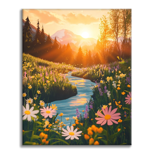 Sunset Valley - Malování podle čísel
