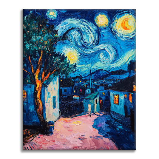 Město pod hvězdami - Paint by Numbers