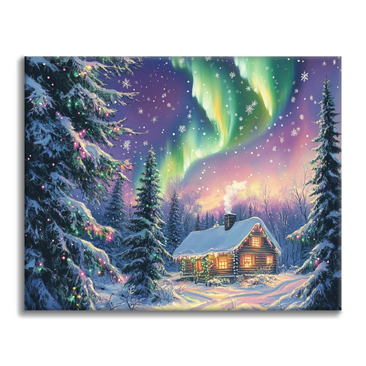 Vánoce a Aurora - Malování podle čísel