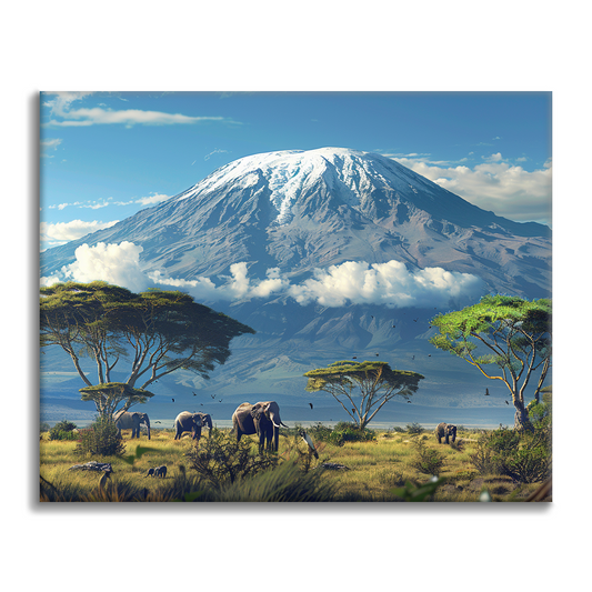 Mount Kilimanjaro - Malování podle čísel