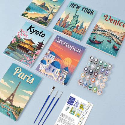 Slavné budovy - Malování podle čísel