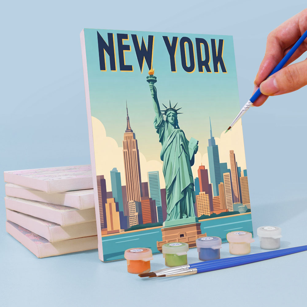 Slavné budovy - Malování podle čísel