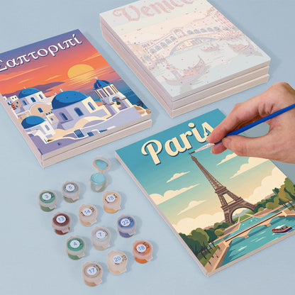 Slavné budovy - Malování podle čísel