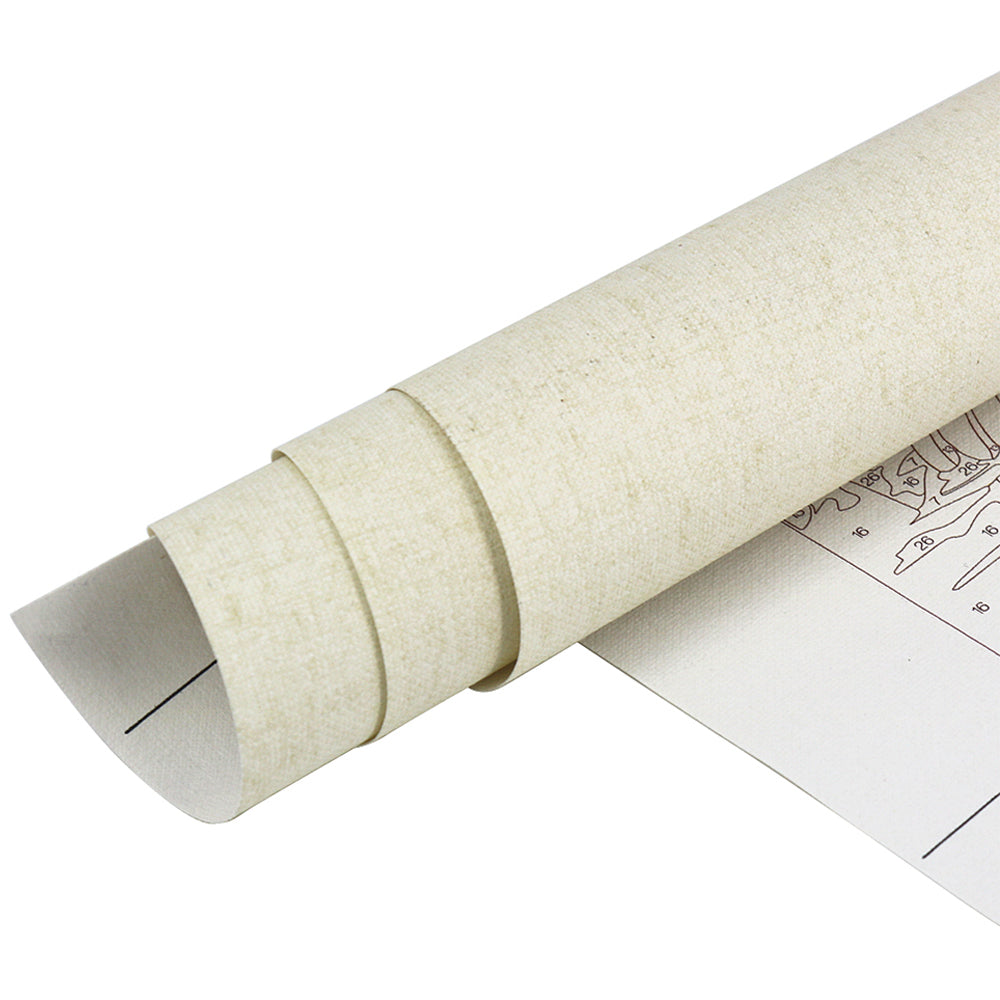 Javorové listy a liška - malování podle čísel