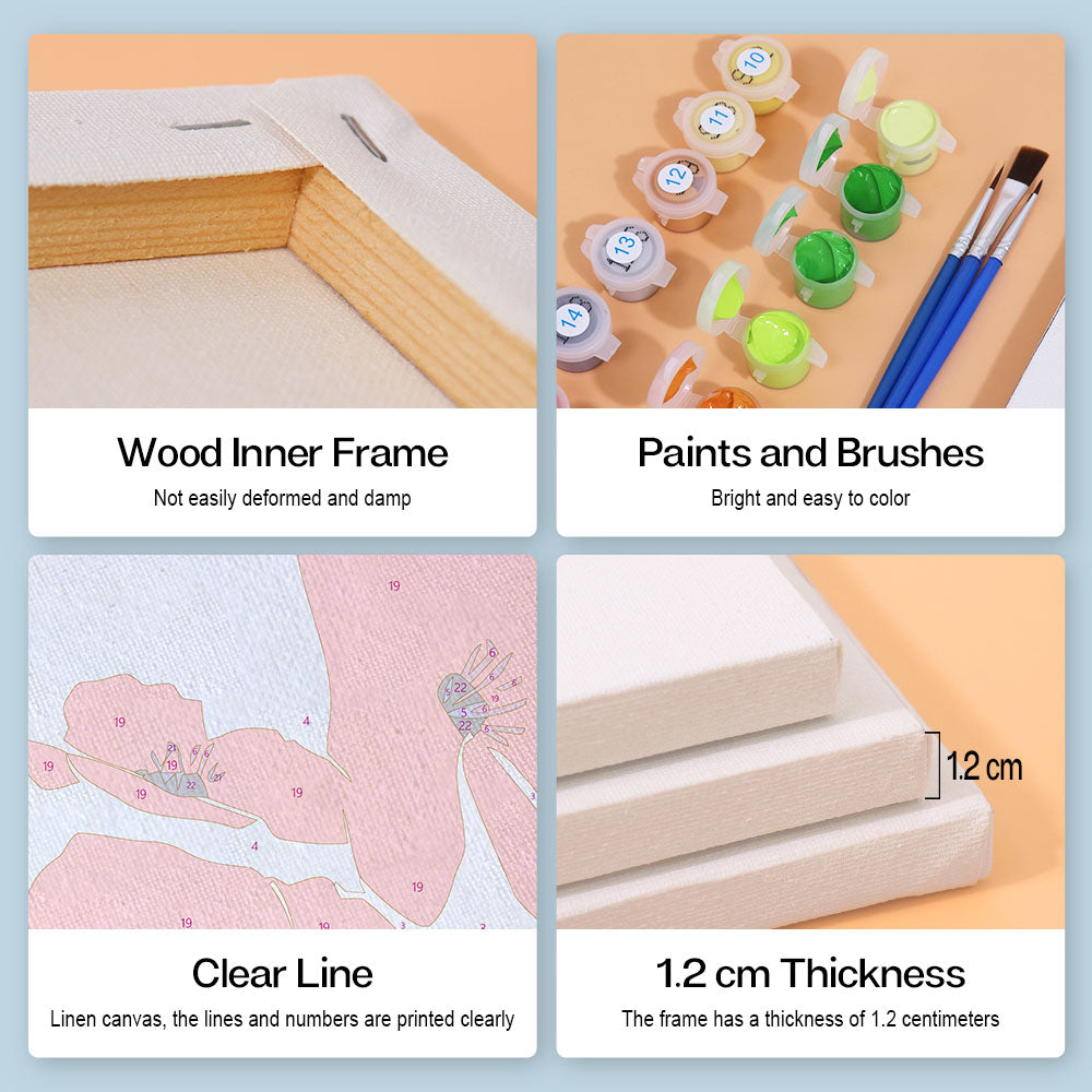 Poklidná černá kočka - Malování podle čísel