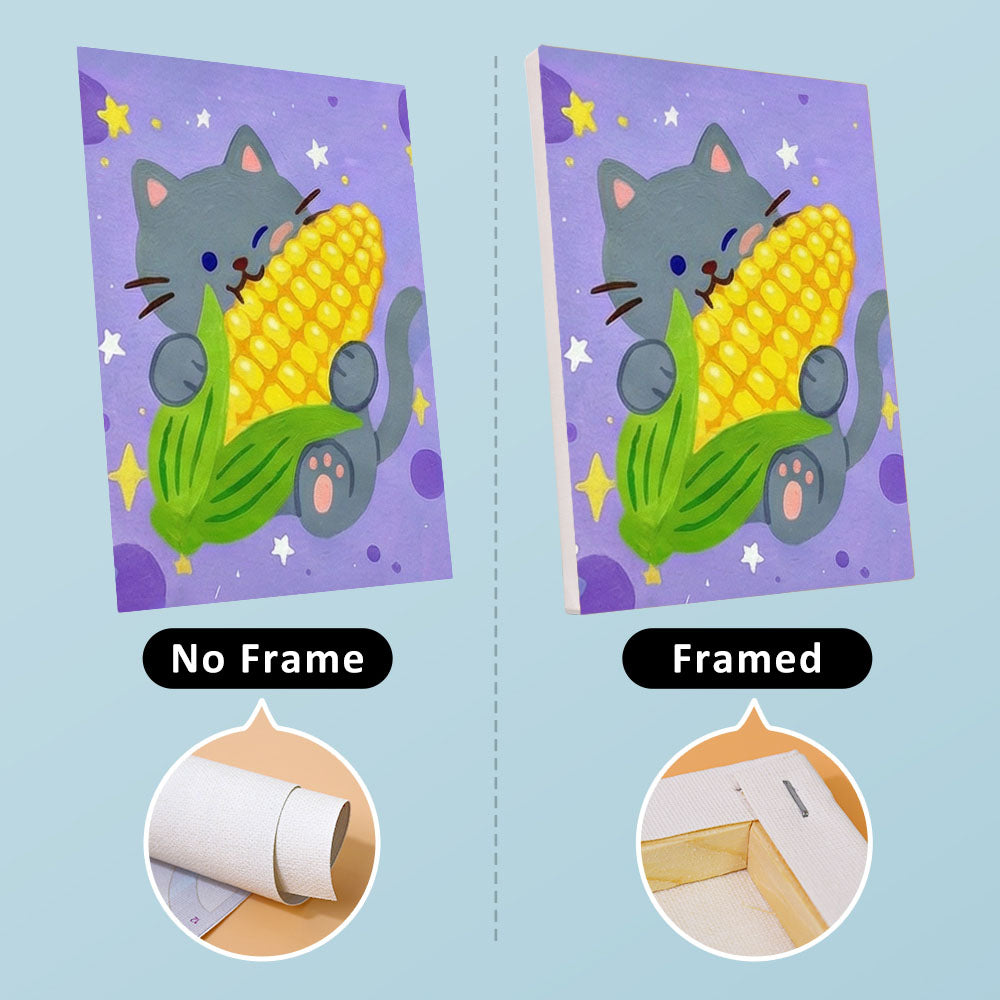 Koťata a ovoce - Malování podle čísel