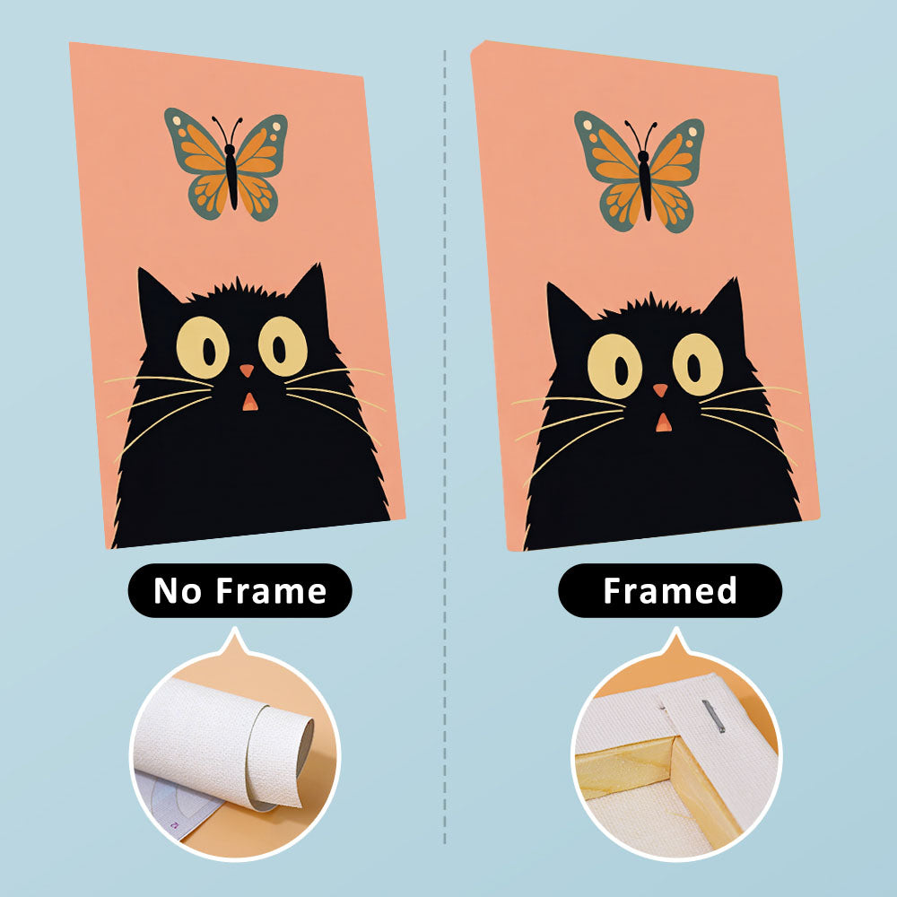 Poklidná černá kočka - Malování podle čísel