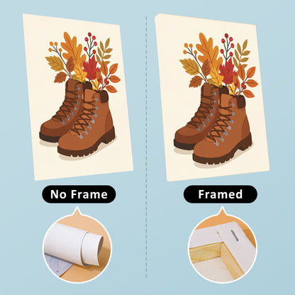 Květiny v botách - Malování podle čísel