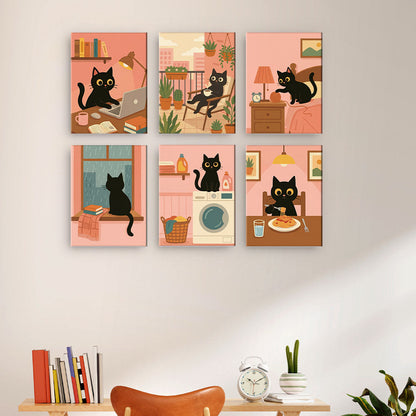 Den černé kočky - Malování podle čísel