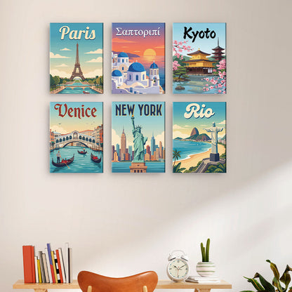 Slavné budovy - Malování podle čísel