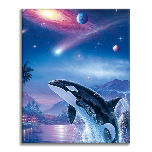 Velrybí planeta Aurora - Malování podle čísel