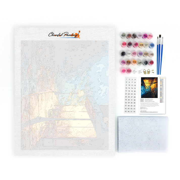 The Dusky Streets at Midnight - Paint by Numbers