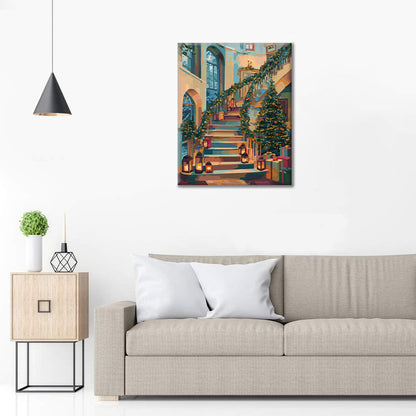 Vánoční chaloupka – Malování podle čísel