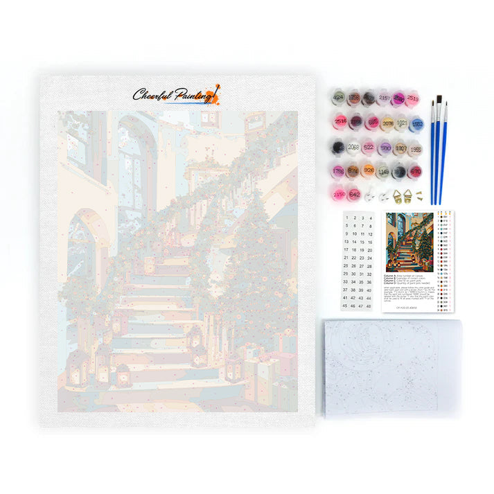 Vánoční chaloupka – Malování podle čísel