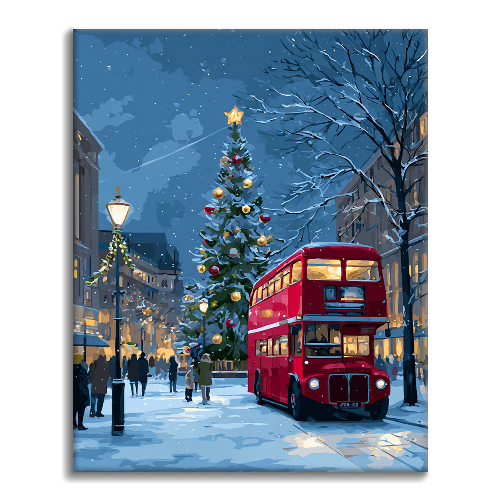 Vánoční projížďka – Malování podle čísel