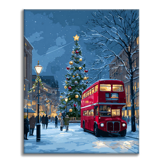 Vánoční projížďka – Malování podle čísel