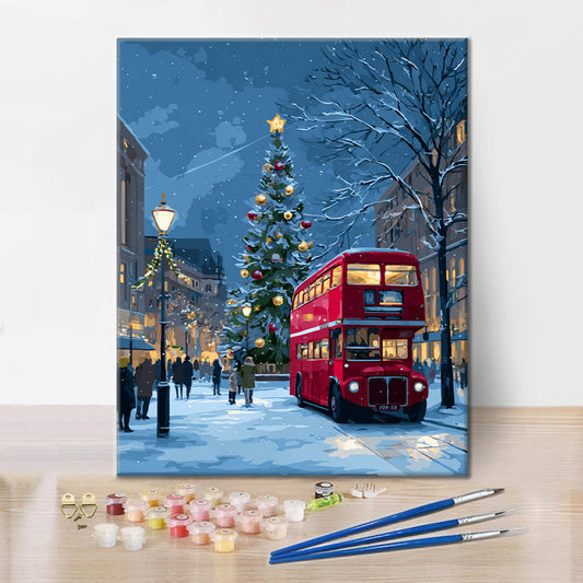 Vánoční projížďka – Malování podle čísel