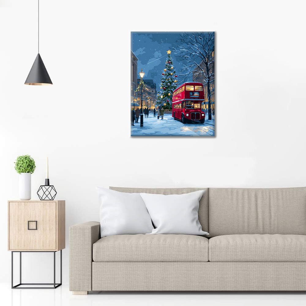 Vánoční projížďka – Malování podle čísel