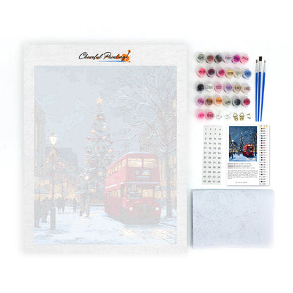 Vánoční projížďka – Malování podle čísel