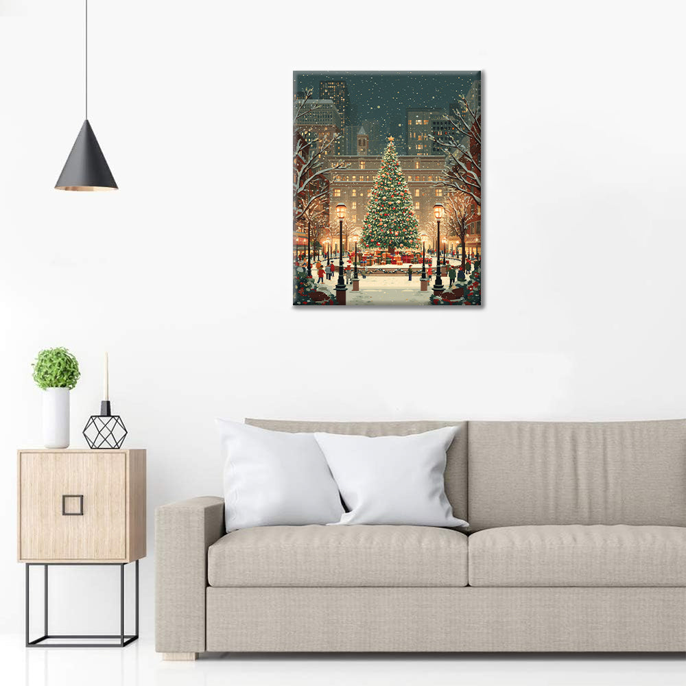 Vánoční náměstí – Malování podle čísel