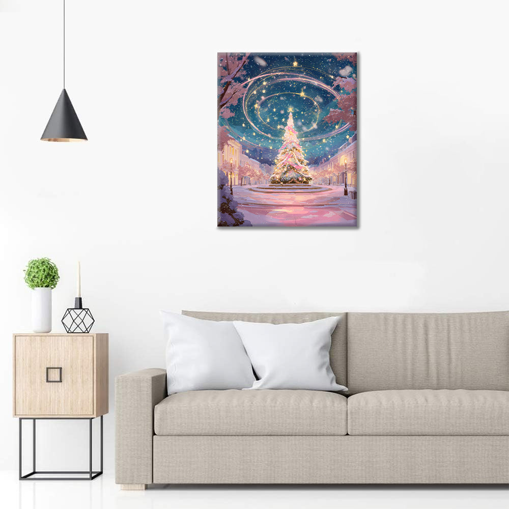 Magický vánoční strom – Malování podle čísel