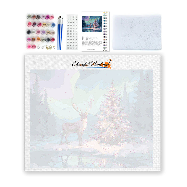 Sob a vánoční strom – Malování podle čísel